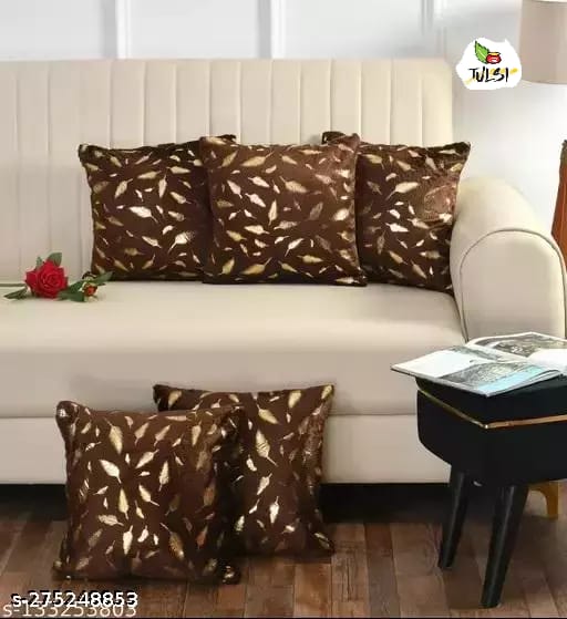 Premium Soft Faux Feather Cushion Covers ( Set of 5pcs )