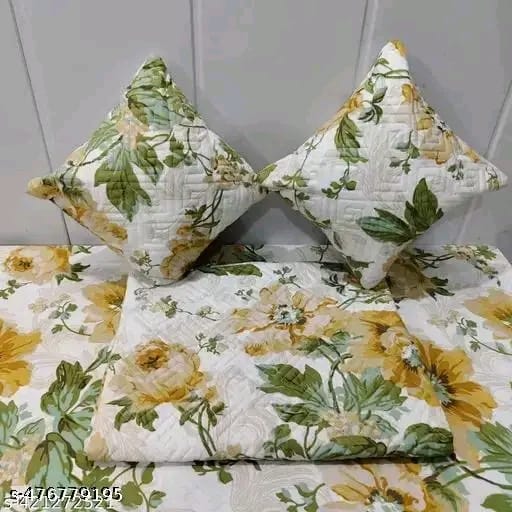 5-Piece King Size Bedsheet Set - Includes 1 Bedsheet, 2 Decorative Cushion Covers, 2 Pillow Covers - Luxury Bedding for Stylish Bedroom