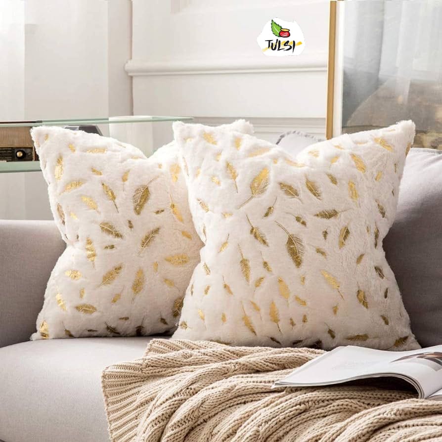 Premium Soft Faux Feather Cushion Covers ( Set of 5pcs )