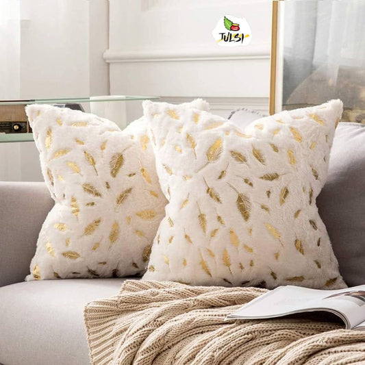 Premium Soft Faux Feather Cushion Covers ( Set of 5pcs )