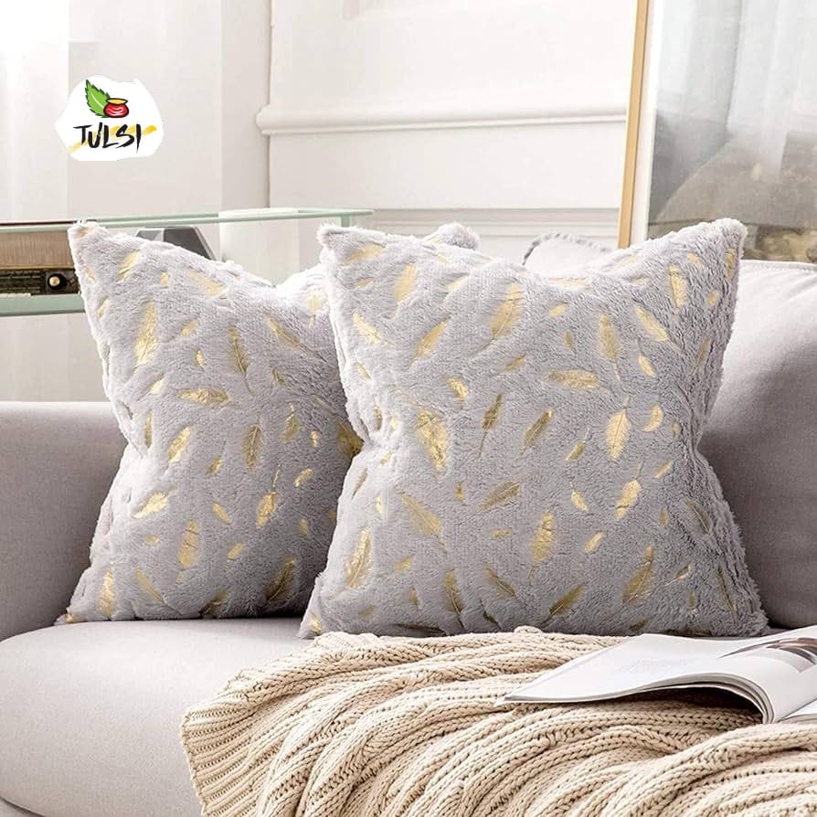 Premium Soft Faux Feather Cushion Covers ( Set of 5pcs )