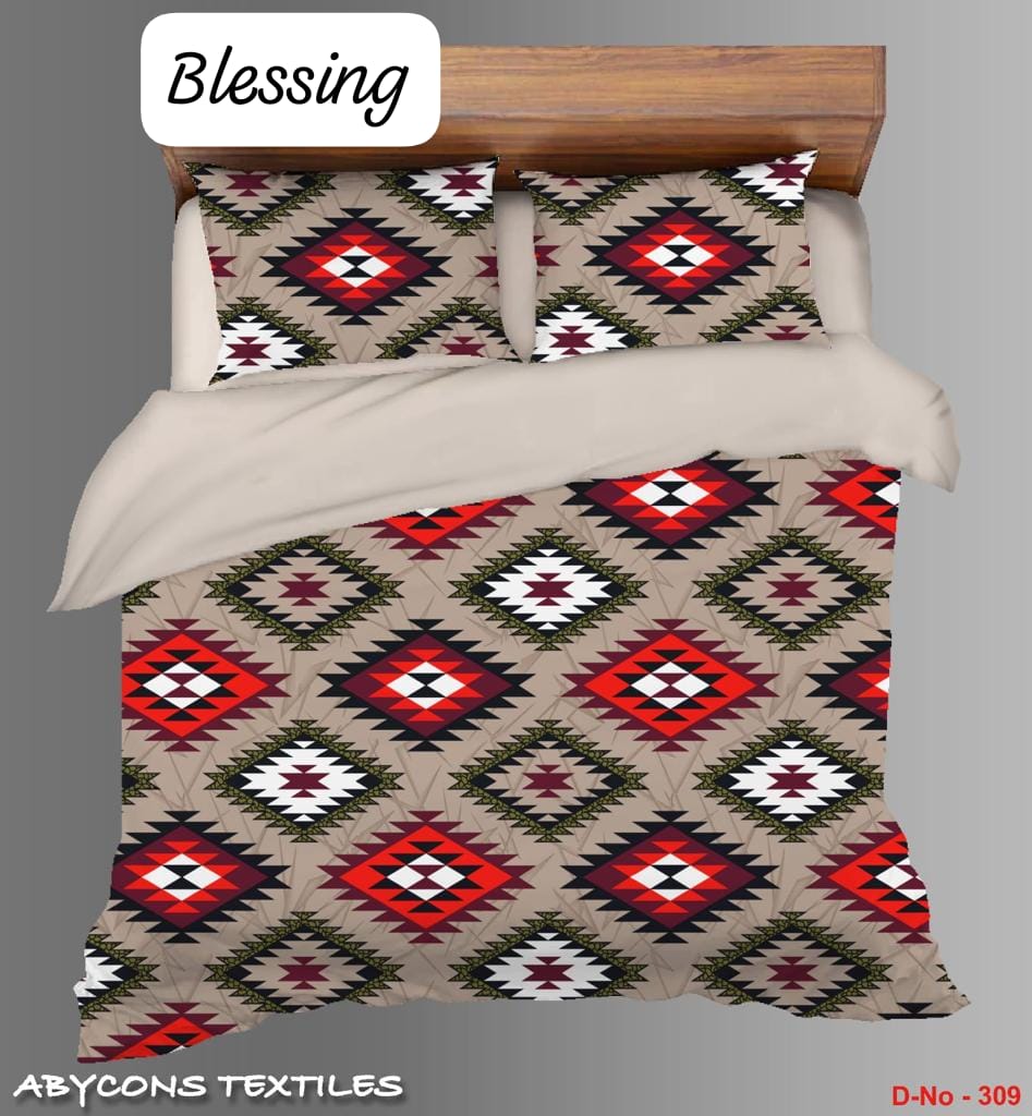 Blessings Queen Size Bedsheeet
