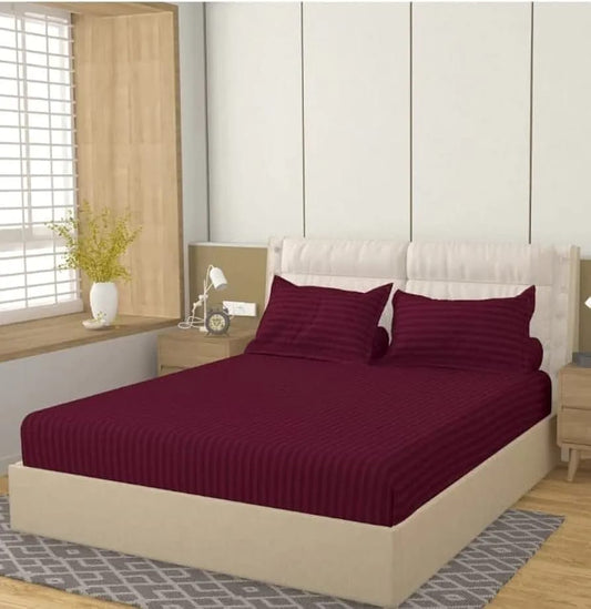 Stripes Solid Color Bedsheet