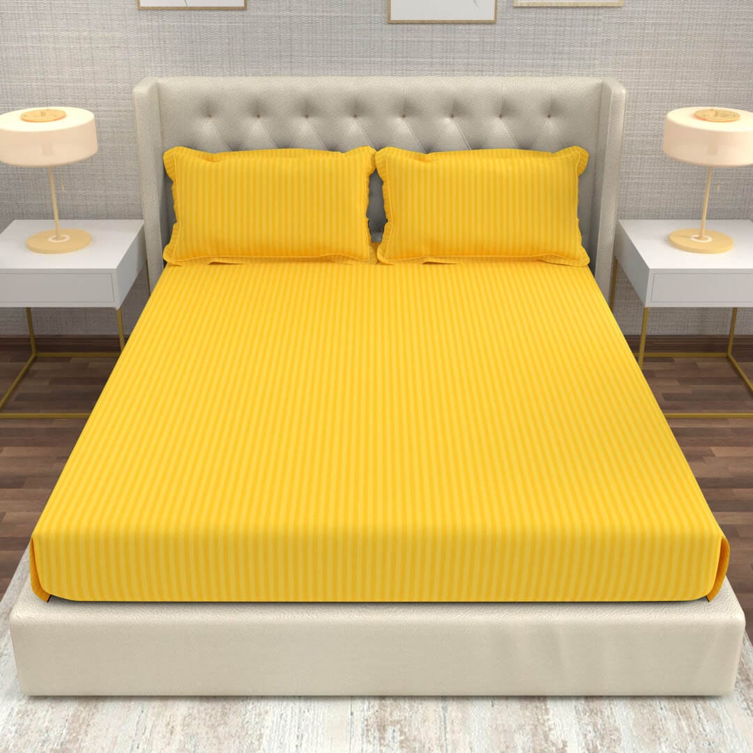 Stripes Solid Color Bedsheet
