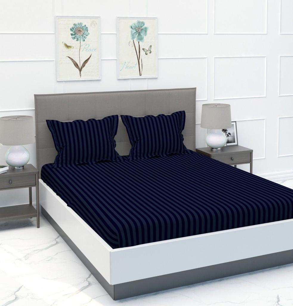 Stripes Solid Color Bedsheet