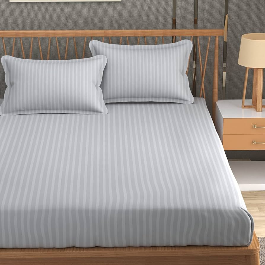 Stripes Solid Color Bedsheet