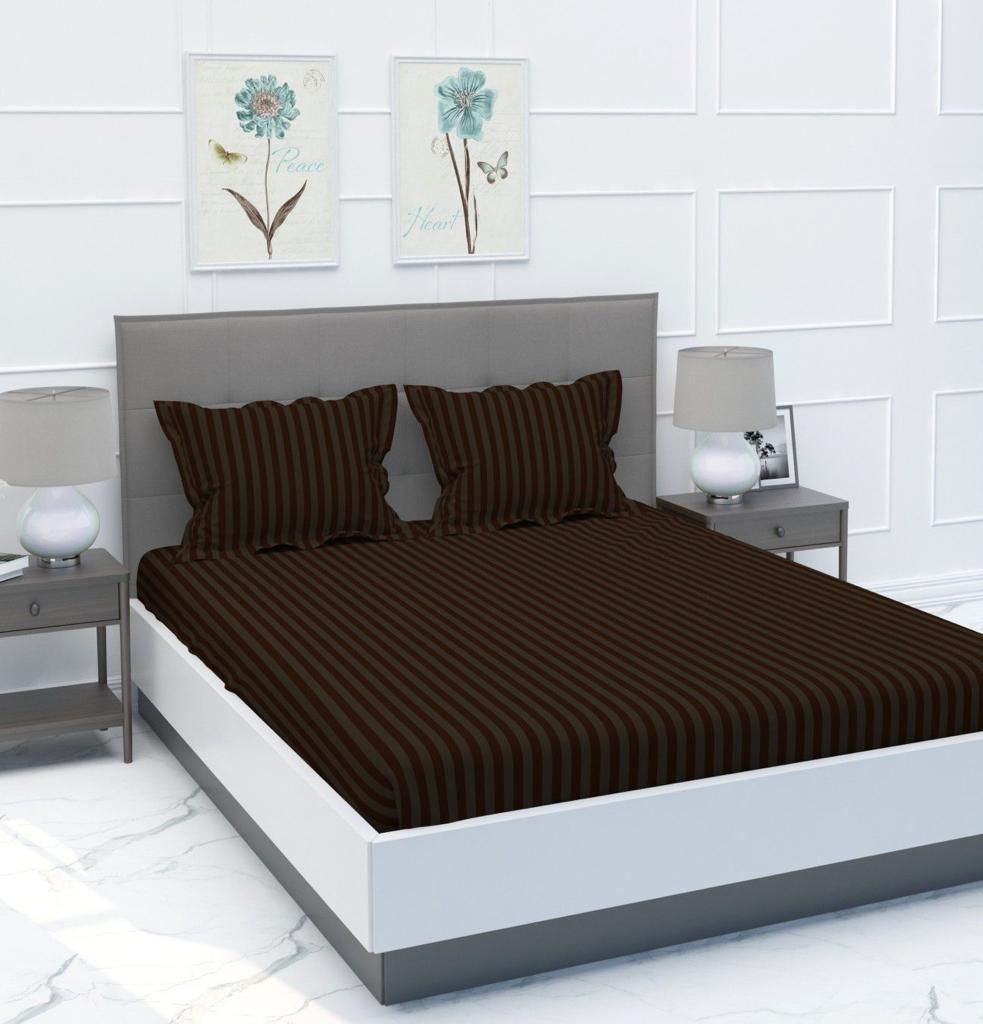 Stripes Solid Color Bedsheet