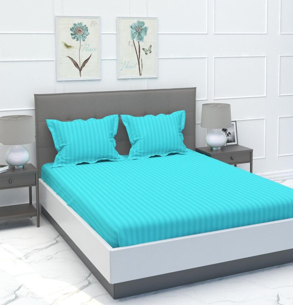 Stripes Solid Color Bedsheet