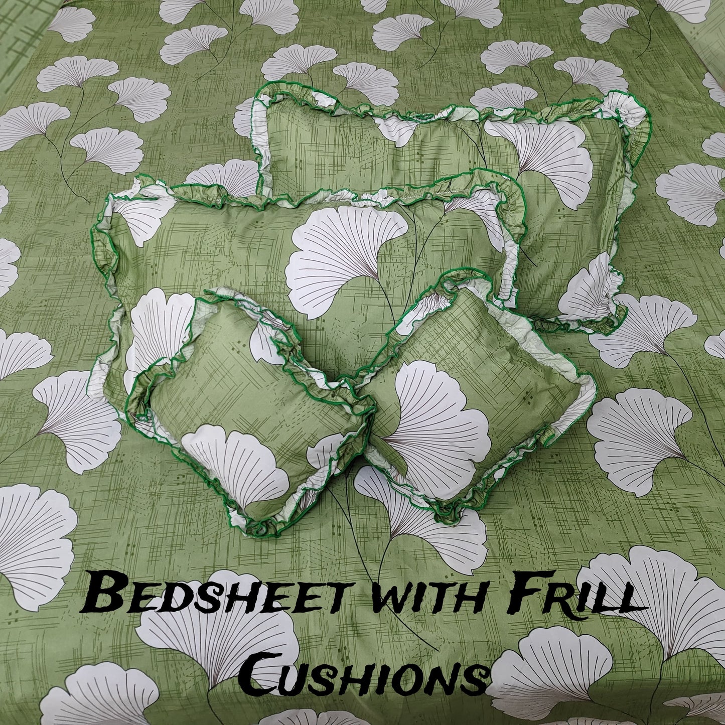 5-Piece King Size Bedsheet Set - Includes 1 Bedsheet, 2 Decorative Cushion Covers, 2 Pillow Covers - Luxury Bedding for Stylish Bedroom